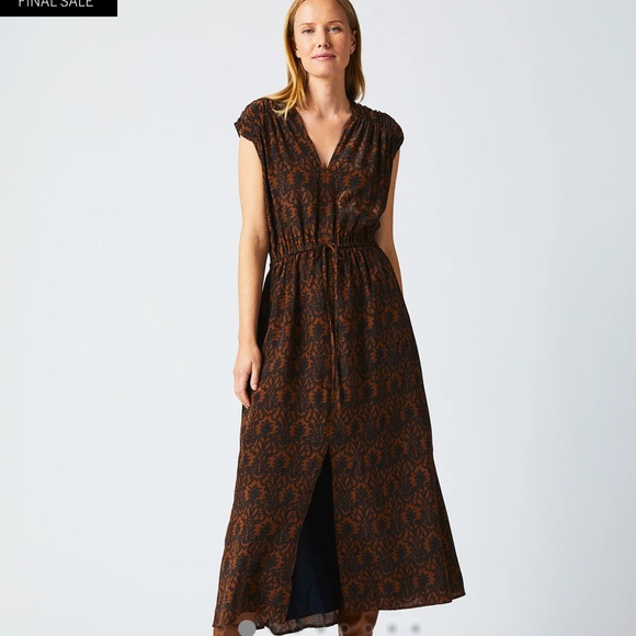 gorgeous silk print Billy Reid dress - Picture 2 of 9